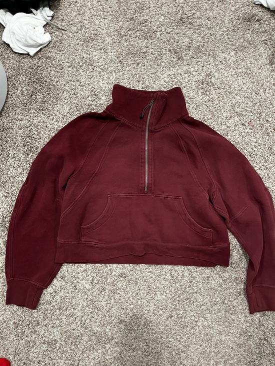 lululemon athletica Tops - LULULEMON Women's Scuba Sweatshirt - Burgundy